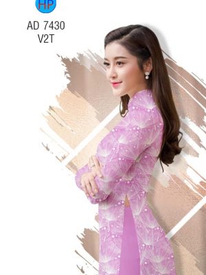 Vải áo dài hoa Bồ công anh kiểu mới AD 7430 25 1560177774 898 Vai ao dai Bo cong anh AD