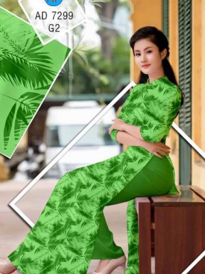 Vải áo dài Lá thiết kế 2019 AD 7299 22 1561627672 372 Vai ao dai La thiet ke 2019 AD 7299