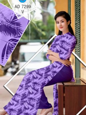 Vải áo dài Lá thiết kế 2019 AD 7299 34 1561627673 438 Vai ao dai La thiet ke 2019 AD 7299
