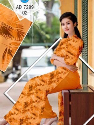 Vải áo dài Lá thiết kế 2019 AD 7299 31 1561627673 833 Vai ao dai La thiet ke 2019 AD 7299