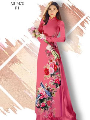 Vải áo dài Hoa Mẫu Đơn và Chim thiết kế 2019 AD 7473 21 1561637170 203 Vai ao dai Hoa Mau Don va Chim thiet ke
