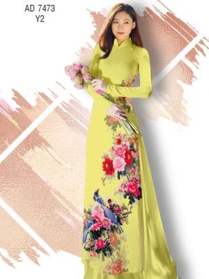 Vải áo dài Hoa Mẫu Đơn và Chim thiết kế 2019 AD 7473 25 1561637170 226 Vai ao dai Hoa Mau Don va Chim thiet ke