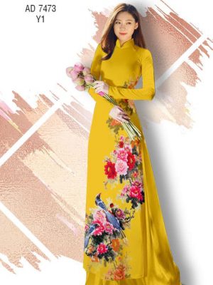 Vải áo dài Hoa Mẫu Đơn và Chim thiết kế 2019 AD 7473 26 1561637170 270 Vai ao dai Hoa Mau Don va Chim thiet ke