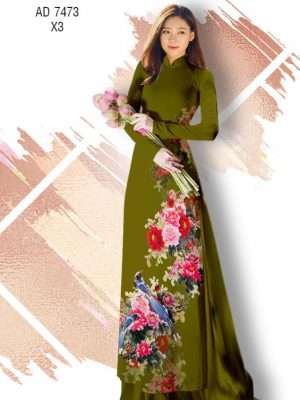 Vải áo dài Hoa Mẫu Đơn và Chim thiết kế 2019 AD 7473 28 1561637170 394 Vai ao dai Hoa Mau Don va Chim thiet ke