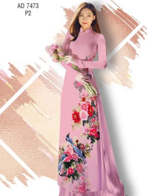 Vải áo dài Hoa Mẫu Đơn và Chim thiết kế 2019 AD 7473 30 1561637170 527 Vai ao dai Hoa Mau Don va Chim thiet ke