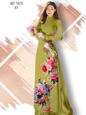 Vải áo dài Hoa Mẫu Đơn và Chim thiết kế 2019 AD 7473 23 1561637170 859 Vai ao dai Hoa Mau Don va Chim thiet ke