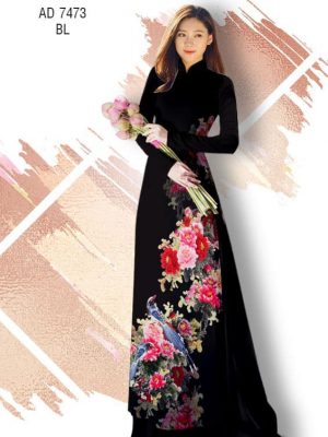 Vải áo dài Hoa Mẫu Đơn và Chim thiết kế 2019 AD 7473 36 1561637171 523 Vai ao dai Hoa Mau Don va Chim thiet ke