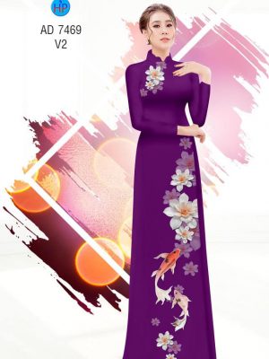 Vải áo dài Cá chép kiểu mới AD 7469 34 1561637417 345 Vai ao dai Ca chep kieu moi AD 7469