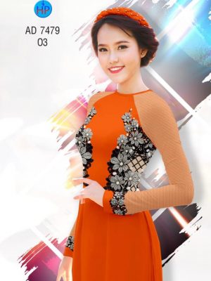 Vải áo dài Hoa in 3D kiểu mới AD 7479 23 1561639466 501 Vai ao dai Hoa in 3D kieu moi AD 7479