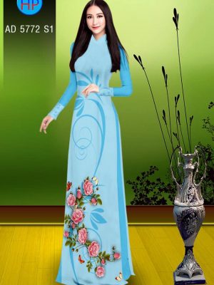 Vải áo dài Hoa và bướm kiểu mới AD 5772 21 1561639709 268 Vai ao dai Hoa va buom kieu moi AD 5772