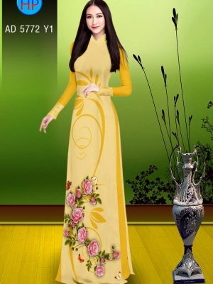 Vải áo dài Hoa và bướm kiểu mới AD 5772 36 1561639710 592 Vai ao dai Hoa va buom kieu moi AD 5772