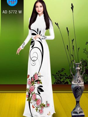 Vải áo dài Hoa và bướm kiểu mới AD 5772 31 1561639710 73 Vai ao dai Hoa va buom kieu moi AD 5772