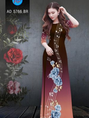 Vải áo dài hoa và nốt nhạc kiểu mới AD 5766 22 1561641523 307 Vai ao dai hoa va not nhac kieu moi AD