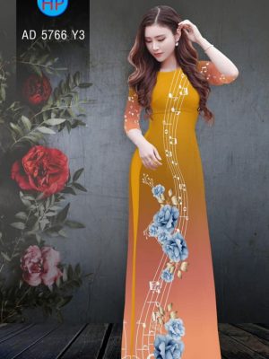 Vải áo dài hoa và nốt nhạc kiểu mới AD 5766 27 1561641523 601 Vai ao dai hoa va not nhac kieu moi AD