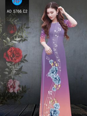 Vải áo dài hoa và nốt nhạc kiểu mới AD 5766 23 1561641523 78 Vai ao dai hoa va not nhac kieu moi AD