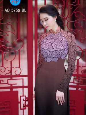 Vải áo dài Hoa hồng kiểu mới AD 5759 21 1561643282 257 Vai ao dai Hoa hong kieu moi AD 5759