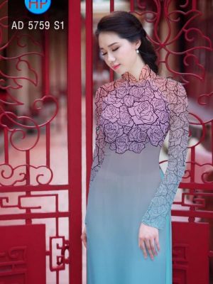 Vải áo dài Hoa hồng kiểu mới AD 5759 29 1561643282 599 Vai ao dai Hoa hong kieu moi AD 5759