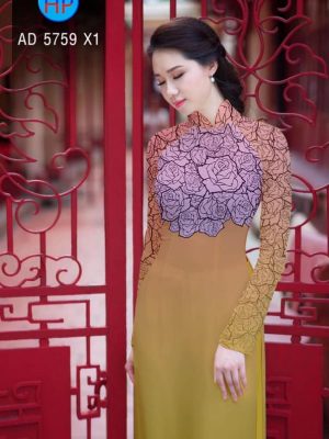 Vải áo dài Hoa hồng kiểu mới AD 5759 28 1561643282 871 Vai ao dai Hoa hong kieu moi AD 5759
