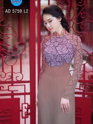 Vải áo dài Hoa hồng kiểu mới AD 5759 24 1561643282 895 Vai ao dai Hoa hong kieu moi AD 5759