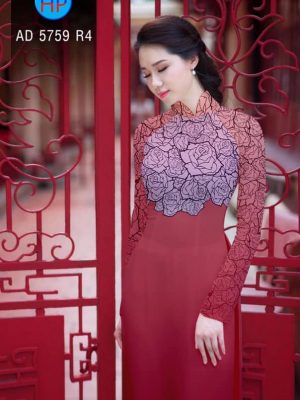 Vải áo dài Hoa hồng kiểu mới AD 5759 34 1561643284 611 Vai ao dai Hoa hong kieu moi AD 5759