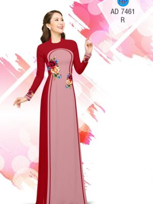 Vải áo dài Hoa hồng mới ra AD 7461 31 1561643423 829 Vai ao dai Hoa hong moi ra AD 7461