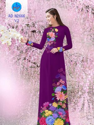 1561654700 9 Vai ao dai Hoa Cuc kieu moi AD N2666