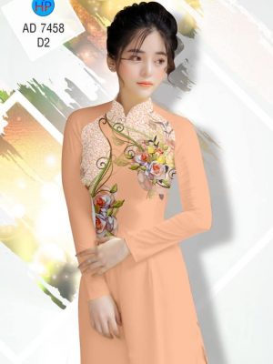 Vải áo dài Hoa hồng kiểu mới AD 7458 21 1561657965 100 Vai ao dai Hoa hong kieu moi AD 7458