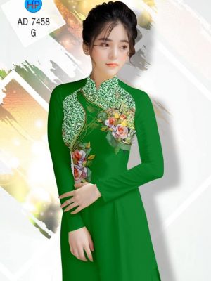 Vải áo dài Hoa hồng kiểu mới AD 7458 20 1561657965 125 Vai ao dai Hoa hong kieu moi AD 7458