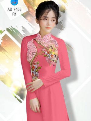 Vải áo dài Hoa hồng kiểu mới AD 7458 28 1561657965 145 Vai ao dai Hoa hong kieu moi AD 7458