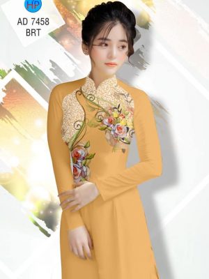Vải áo dài Hoa hồng kiểu mới AD 7458 27 1561657965 205 Vai ao dai Hoa hong kieu moi AD 7458
