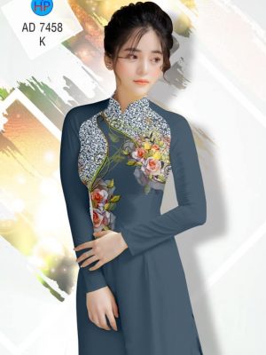 Vải áo dài Hoa hồng kiểu mới AD 7458 23 1561657965 227 Vai ao dai Hoa hong kieu moi AD 7458