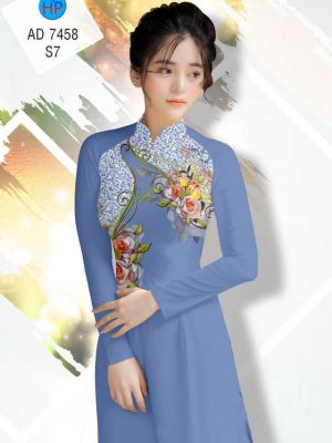 Vải áo dài Hoa hồng kiểu mới AD 7458 33 1561657966 804 Vai ao dai Hoa hong kieu moi AD 7458