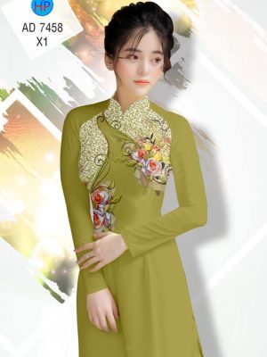 Vải áo dài Hoa hồng kiểu mới AD 7458 31 1561657966 934 Vai ao dai Hoa hong kieu moi AD 7458