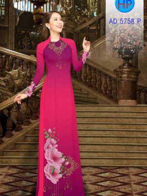 1561659185 846 Vai ao dai Hoa in 3D thiet ke 2019 AD