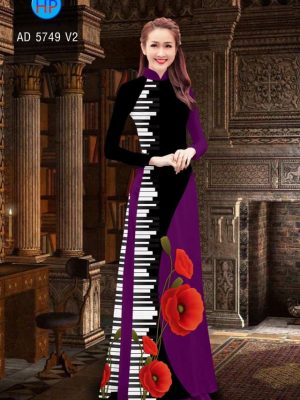 Vải áo dài hình cây đàn mới ra AD 5749 25 1561660186 857 Vai ao dai hinh cay dan moi ra AD 5749