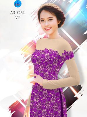 Vải áo dài in giả ren mới ra AD 7454 24 1561663669 196 Vai ao dai in gia ren moi ra AD 7454