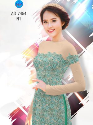 Vải áo dài in giả ren mới ra AD 7454 35 1561663669 463 Vai ao dai in gia ren moi ra AD 7454