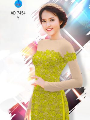 Vải áo dài in giả ren mới ra AD 7454 27 1561663669 703 Vai ao dai in gia ren moi ra AD 7454