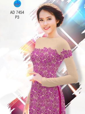 Vải áo dài in giả ren mới ra AD 7454 25 1561663669 75 Vai ao dai in gia ren moi ra AD 7454