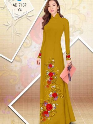 Vải áo dài Hoa hồng kiểu mới AD 7167 31 1561666661 15 Vai ao dai Hoa hong kieu moi AD 7167