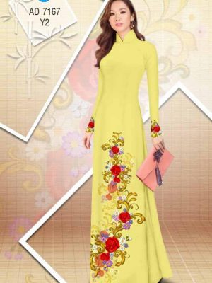 Vải áo dài Hoa hồng kiểu mới AD 7167 33 1561666662 393 Vai ao dai Hoa hong kieu moi AD 7167