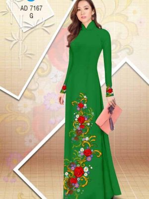 Vải áo dài Hoa hồng kiểu mới AD 7167 35 1561666662 807 Vai ao dai Hoa hong kieu moi AD 7167