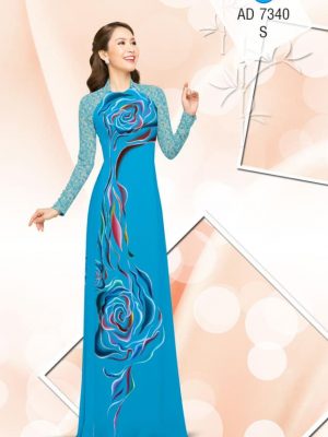 Vải áo dài Hoa hồng sắc sảo thiết kế 2019 AD 7340 27 1561667653 331 Vai ao dai Hoa hong sac sao thiet ke 2019