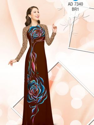 Vải áo dài Hoa hồng sắc sảo thiết kế 2019 AD 7340 22 1561667653 518 Vai ao dai Hoa hong sac sao thiet ke 2019