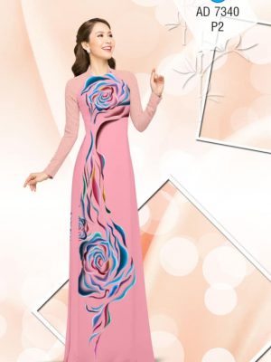 Vải áo dài Hoa hồng sắc sảo thiết kế 2019 AD 7340 24 1561667653 776 Vai ao dai Hoa hong sac sao thiet ke 2019