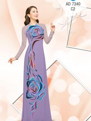 Vải áo dài Hoa hồng sắc sảo thiết kế 2019 AD 7340 25 1561667653 85 Vai ao dai Hoa hong sac sao thiet ke 2019