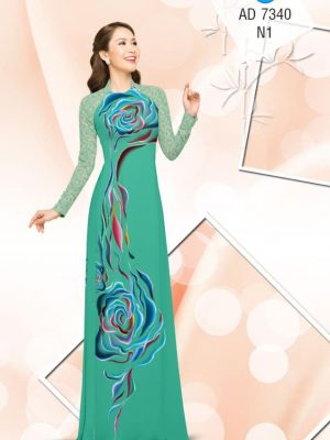 Vải áo dài Hoa hồng sắc sảo thiết kế 2019 AD 7340 34 1561667654 608 Vai ao dai Hoa hong sac sao thiet ke 2019