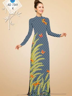 Vải áo dài chấm bi và hoa kiểu mới AD 7341 33 1561667884 479 Vai ao dai cham bi va hoa kieu moi AD