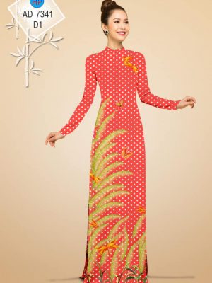 Vải áo dài chấm bi và hoa kiểu mới AD 7341 35 1561667884 845 Vai ao dai cham bi va hoa kieu moi AD