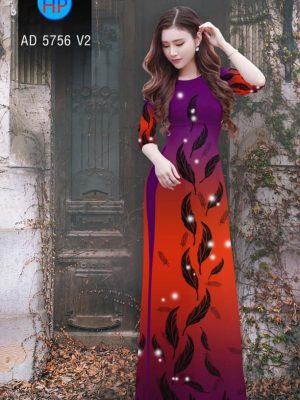 Vải áo dài hình lá mới ra AD 5756 23 1561673004 200 Vai ao dai hinh la moi ra AD 5756